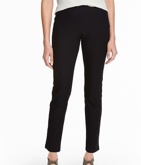 EILEEN FISHER Stretch-Crêpe Slim Ankle Pants - Picture 3 of 6